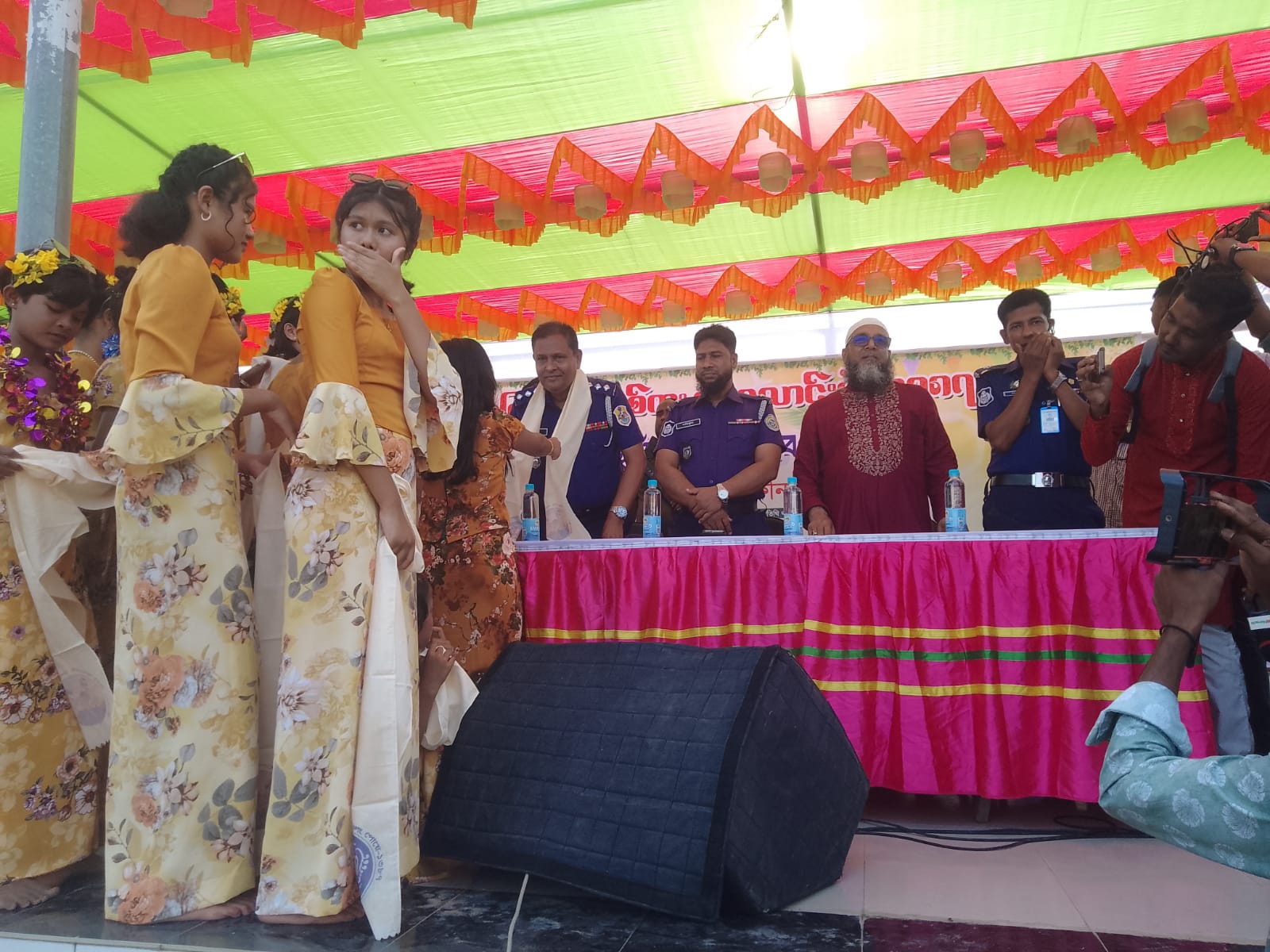 কুয়াকাটায় মাহা সাংগ্রাই জলকেলি উৎসব ২০২৫ উদযাপিত