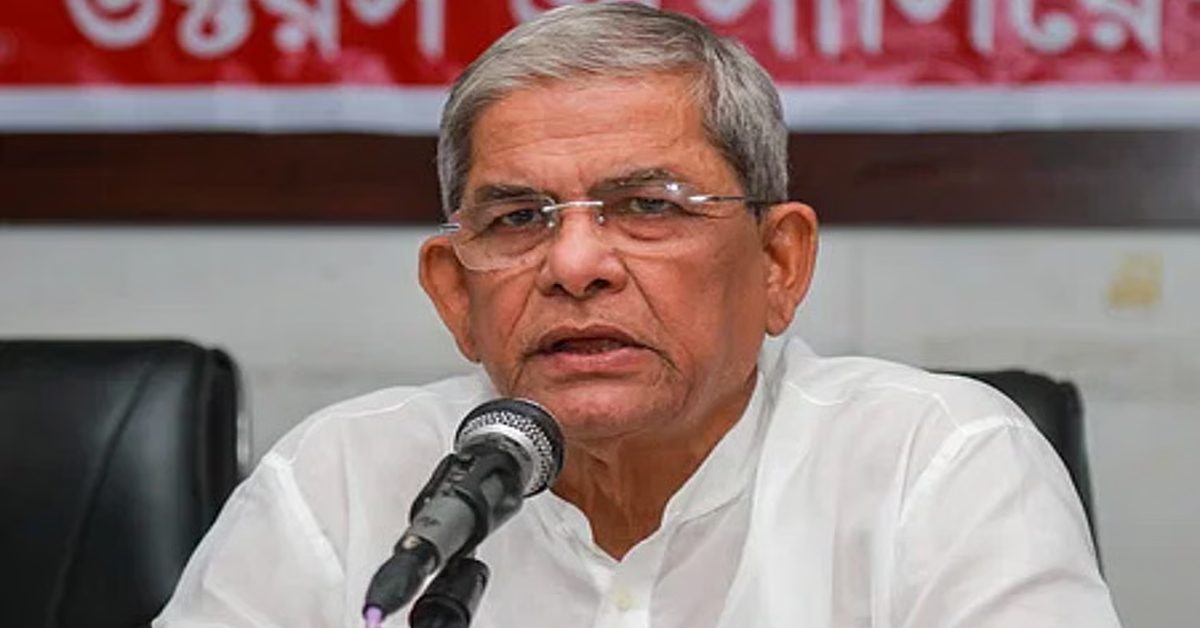 মির্জা ফখরুল : ছবি-সংগৃহীত নতুন সরকারের সঙ্গে কাজ করতে চায় চীন: মির্জা ফখরুল