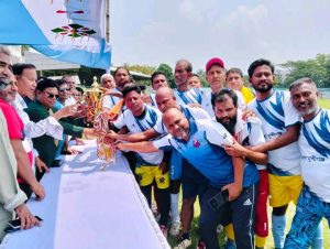 মুন্সীগঞ্জে প্রীতি ফুটবল ম্যাচে ক্লাব ঐক্য বিজয়ী