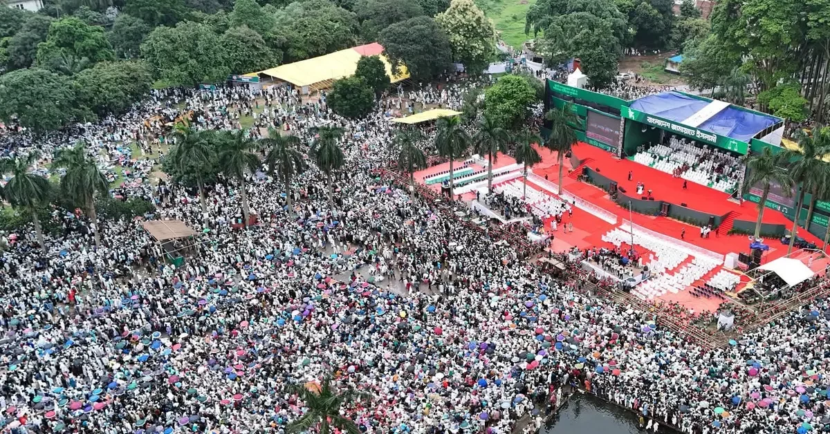সোহরাওয়ার্দী উদ্যানে একক জাতীয় সমাবেশে ইতিহাস গড়ল জামায়াতে ইসলামী