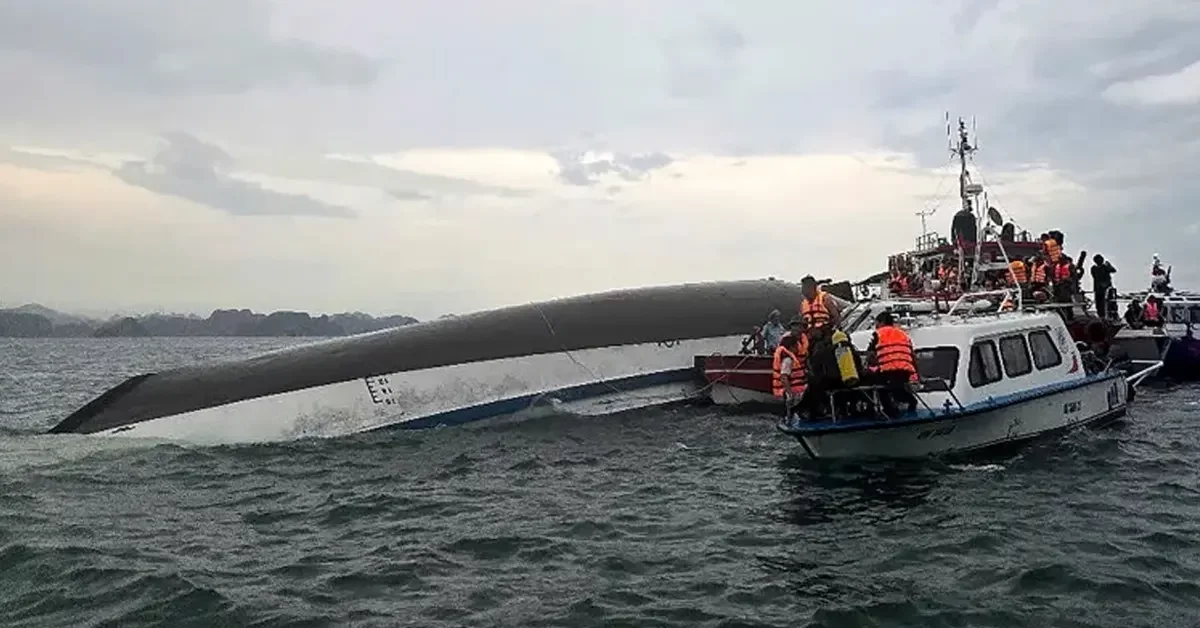 ভিয়েতনামে আকস্মিক বজ্রঝড়ে ক্রুজ জাহাজ ডুবে ৩৮ জনের মৃ’ত্যু
