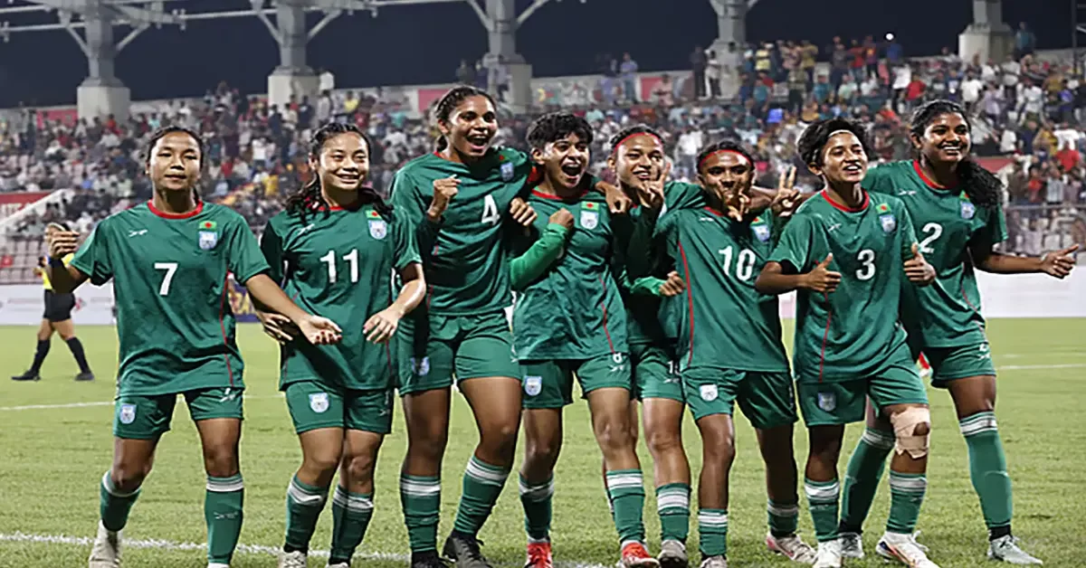 সাফ অনূর্ধ্ব-২০ নারী ফুটবল চ্যাম্পিয়নশিপে নেপালকে উড়িয়ে শিরোপা বাংলাদেশের